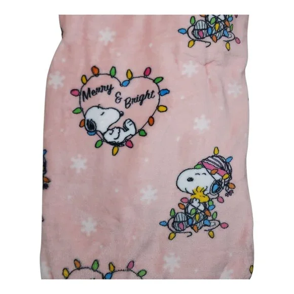 Peanuts Snoopy Extra Long Pet Throw Blanket By Berkshire 60"X70" Merry & Bright - Picture 2 of 10